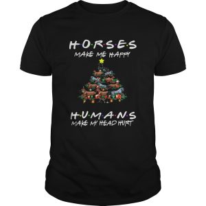 Horses Make Me Happy Christmas 2019 Classic shirt