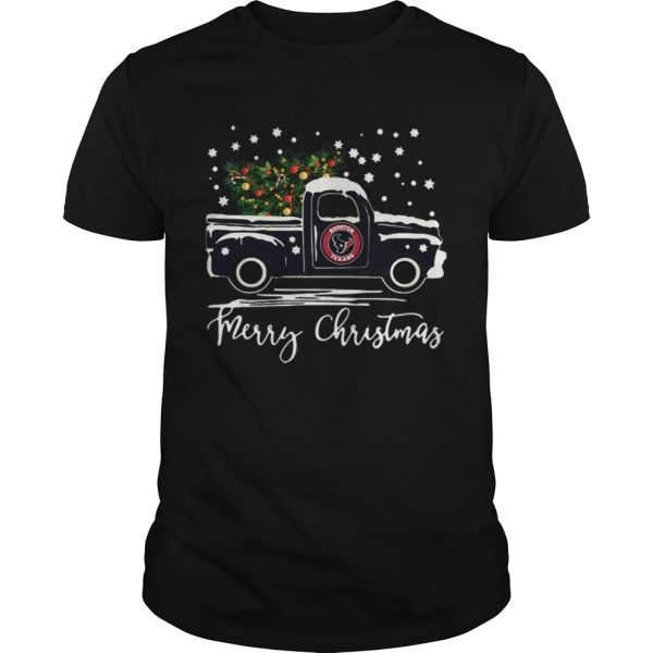 Houston Texans pickup truck Merry Christmas shirt