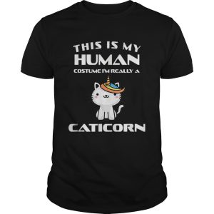 Human Halloween Caticorn Costume Cat Fun Gift shirt