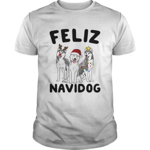 Husky Feliz Navidog shirt