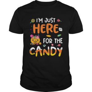 I am Just Here For The Candy Halloween T shirt Mens TShirt