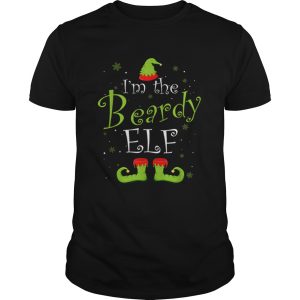 Im The Beardy Elf Christmas Matching Family Xmas shirt