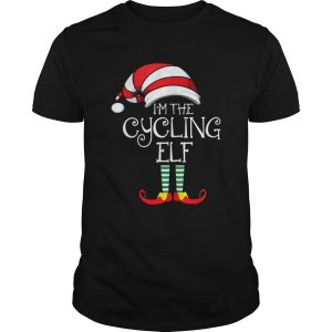 Im The Cycling Elf Family Matching Christmas Gift Cyclist shirt