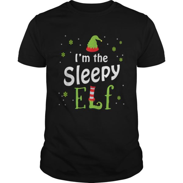 Im The Sleepy Elf Funny Group Matching Family Xmas Gift shirt