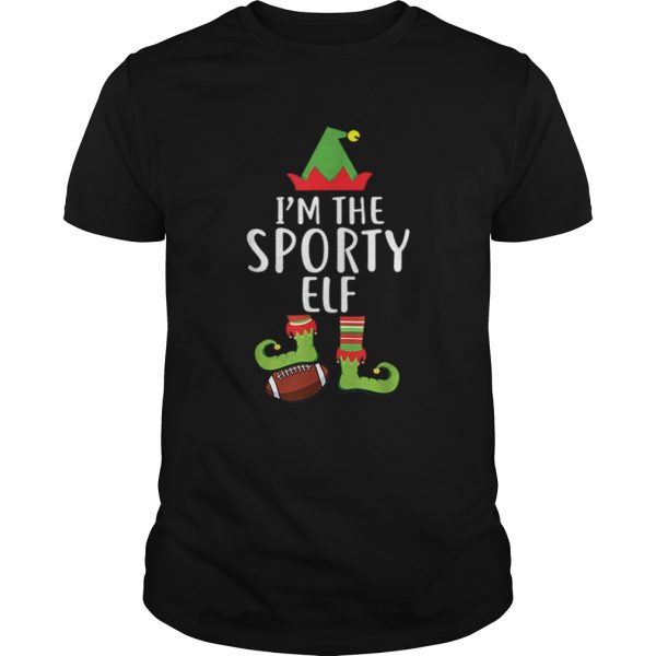 Im The Sporty Rugby Elf Matching Family Christmas shirt