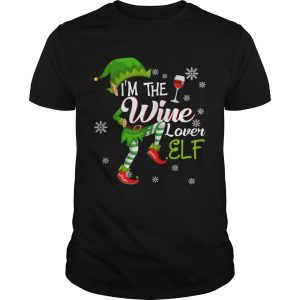 Im The Wine Lover Elf Matching Family Christmas shirt L