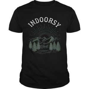 Indoorsy Men Women Ironic Christmas shirt