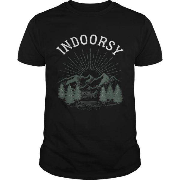 Indoorsy Men Women Ironic Christmas shirt