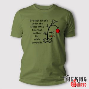 It’s Not What’s Around the Tree It’s Who’s Around the Tree Charlie Brown Christmas T Shirt