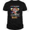 Its The Most Wonderful Time For A Beer Santa Xmas shirt