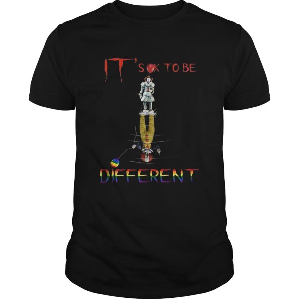 Its ok to be different Pennywise it water reflection autism shirt