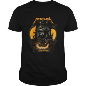 Jack Skellington Halloween Metallica 1981 2019 shirt