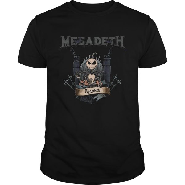 Jack Skellington Megadeth Halloween shirt