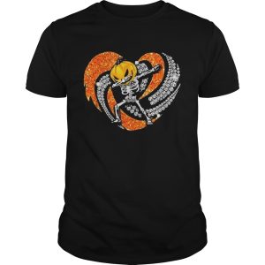 Jack Skellington Pumpkin dabbing heart bling Halloween shirt