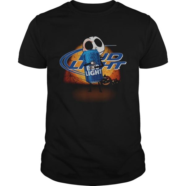 Jack Skellington hug Bud Light Halloween shirt