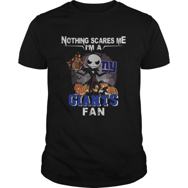 Jack Skellington nothing scares me Im a New York Giants fan shirt