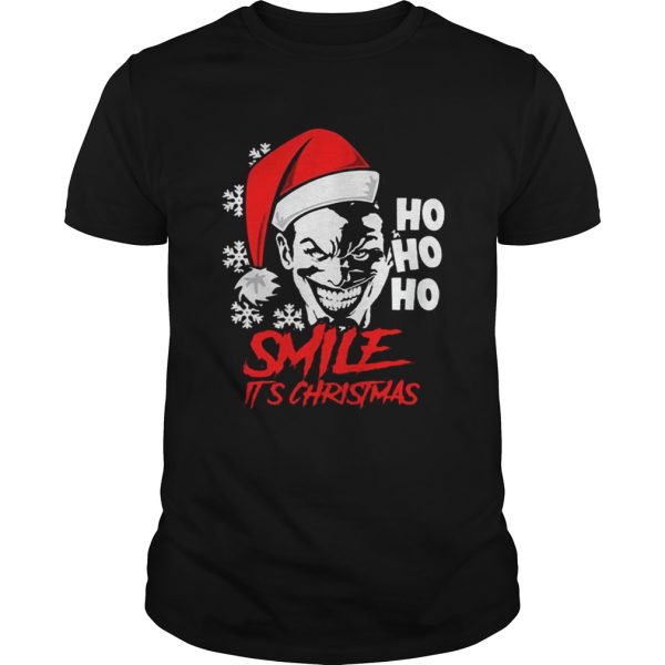 Joker Smile Its Christmas Ho Ho Ho shirt