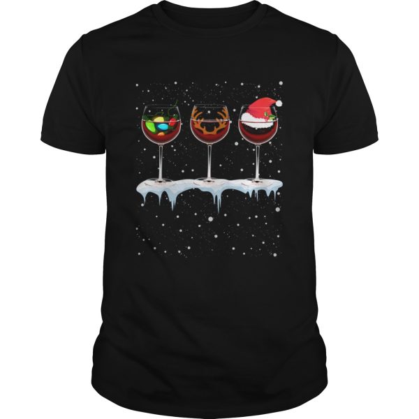 Just A Girl Who Loves Wine and Christmas TShirt