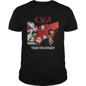 K.W.A straight outta nightmares NWA Parody Halloween shirt