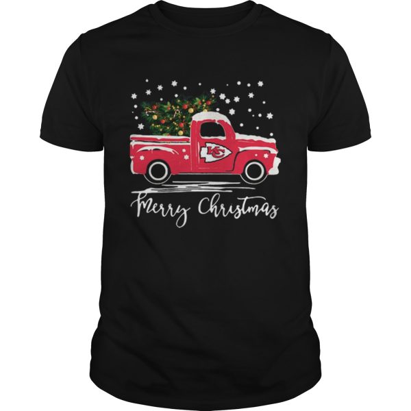 Kansas City Chiefs Truck Merry Christmas shirt