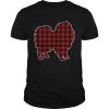 Keeshond Christmas Dog Buffalo Plaid shirt