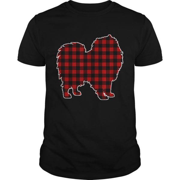 Keeshond Christmas Dog Buffalo Plaid shirt