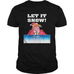 Let It Snow Trump Cocaine Santa Christmas shirt