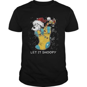 Let it Snoopy sock Christmas shirt