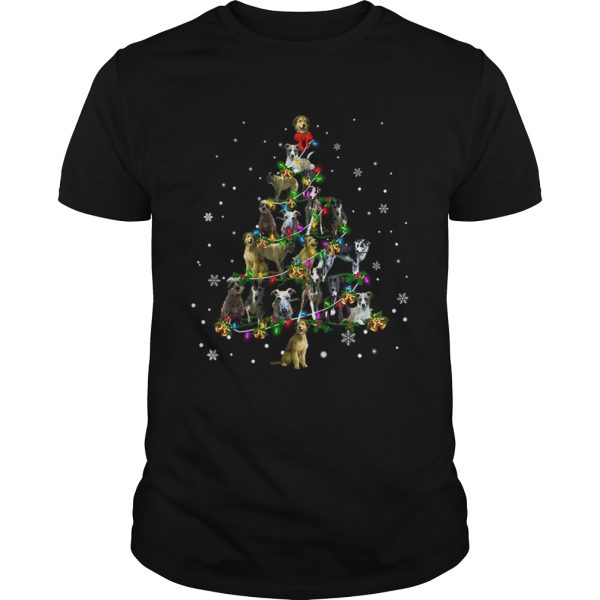 Lurcher Christmas Tree TShirt