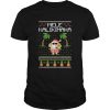 Mele Kalikimaka Hawaiian Santa Ugly Christmas Racerback Tank Top Tshirt
