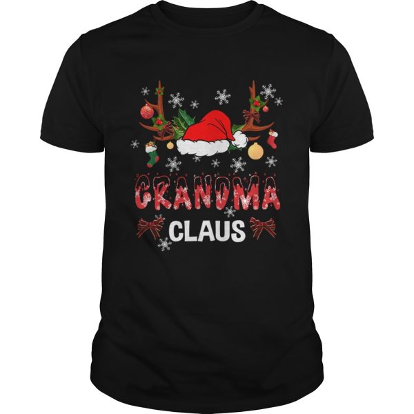 Merry Christmas Grandma Claus Hat Santa TShirt