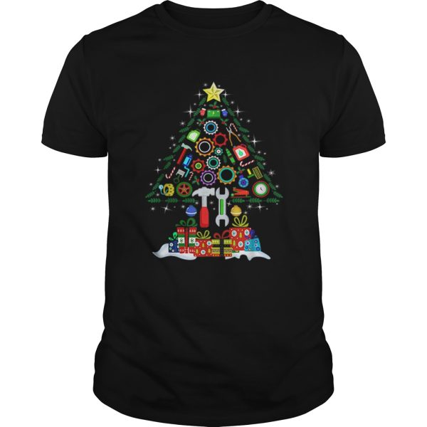 Merry Christmas Mechanic Christmas Tree shirt