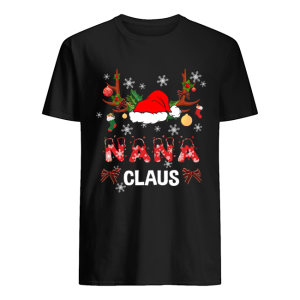 Merry Christmas Nana Claus Hat Santa T-Shirt