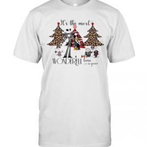 Merry Christmas Nightmare It&#039S The Most Wonderful Time Of The Year Leopard T-Shirt