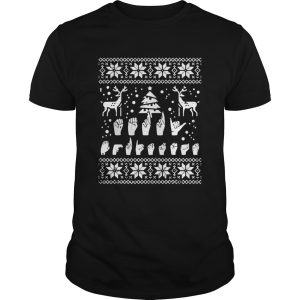 Merry Christmas Sign Language ASL shirt