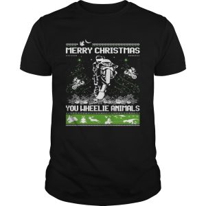 Merry Christmas You Wheelie Animals Ugly Christmas Sweater shirt