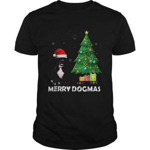 Merry Dogmas Pitbull Christmas dog decor Xmas tree shirt