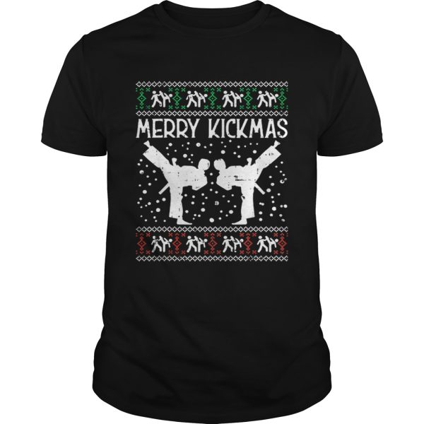 Merry Kickmas Ugly Christmas Karate Jiu Jitsu Martial Gift shirt