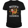 Merry Slothmas Christmas Pajama for Sloth Lovers shirt