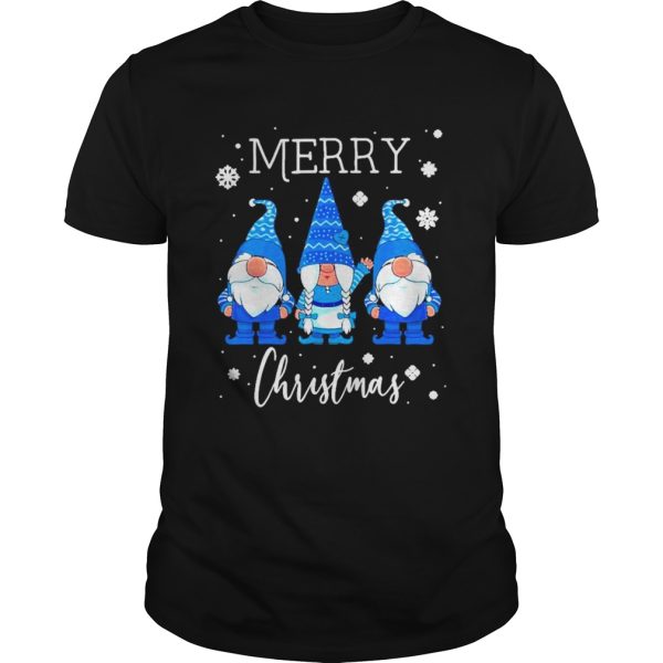 Merry christmas blue nordic gnomes 2020 shirt