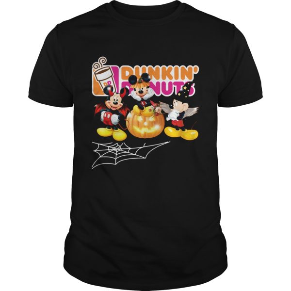 Mickey Mouse Dunkin Donuts Halloween t-shirt