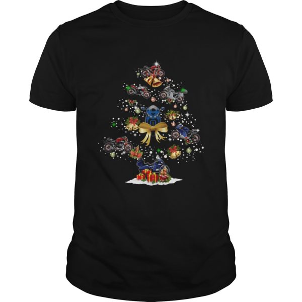 Motorcycle Christmas Tree Shirt