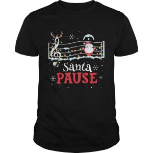 Music Lovers Santa Pause Christmas shirt