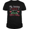 My Holiday Cheer Comes in a Whine Glass Christmas shirt