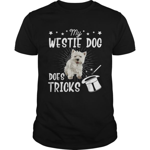 My Westie Does Tricks Halloween Dad Mom Dog Retro shirt