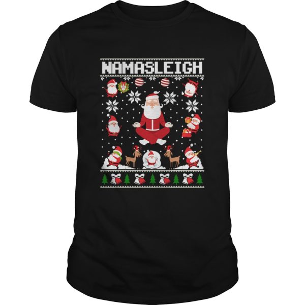 Namasleigh Santa Christmas shirt