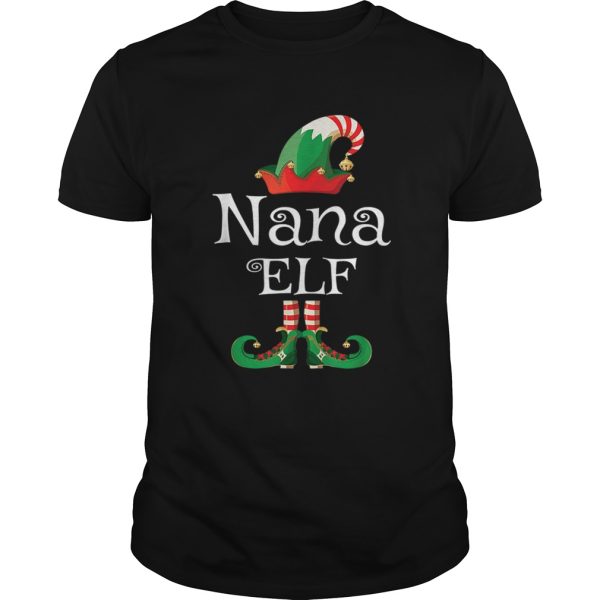Nana Elf Gift Grandma Elf Matching Family Christmas shirt
