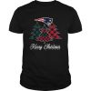 New England Patriots Merry Christmas Tree Football Team shirt