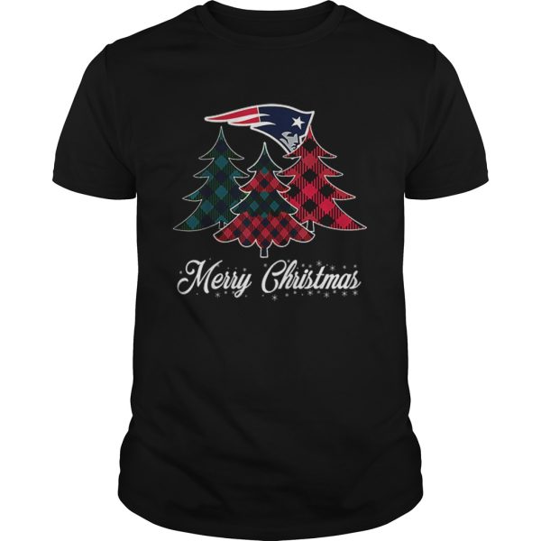 New England Patriots Merry Christmas Tree Football Team shirt
