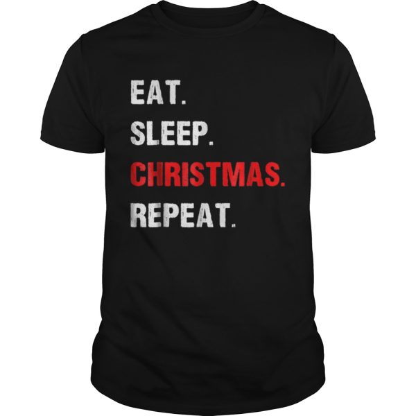Nice Eat Sleep Christmas Repeat shirt